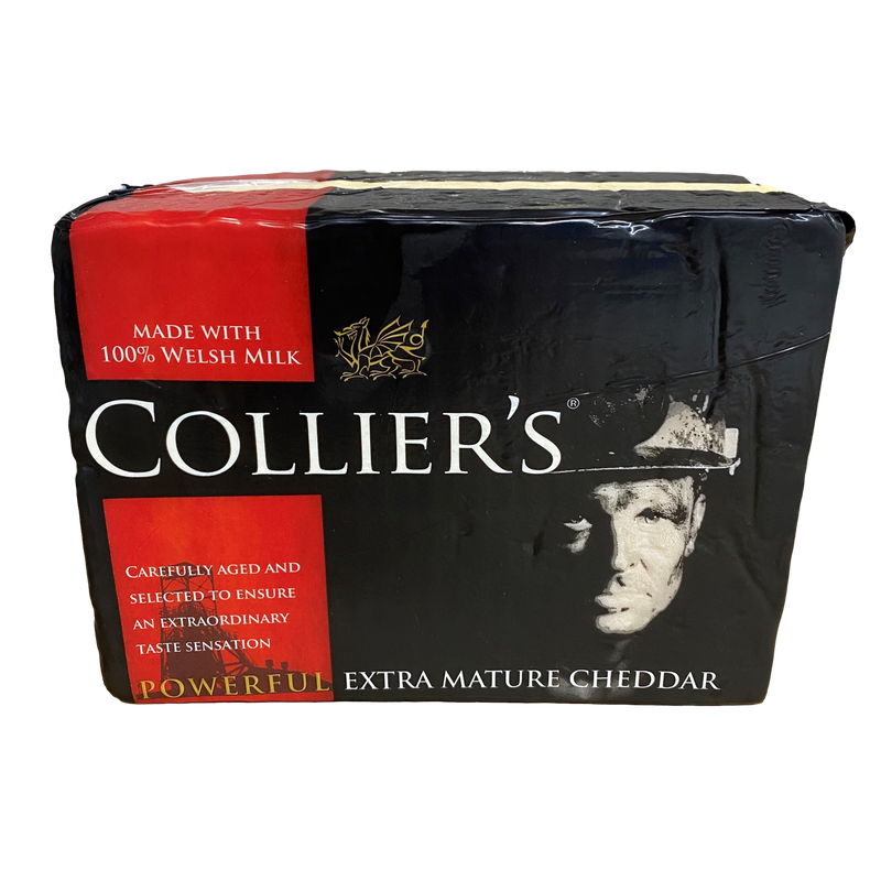 Colliers White Cheddar Powerful Welsh Cheddar Extra Mature - 2.5kg