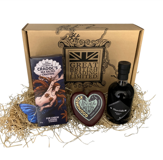 Cheese & Port Hamper for Him