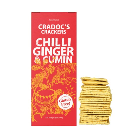 Cradoc’s Gluten-Free Chilli Ginger and Cumin Crackers