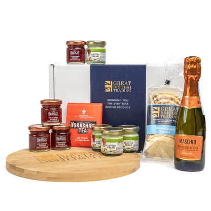 Luxury Afternoon Tea Gift Hamper with Prosecco