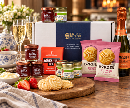 Luxury Afternoon Tea Gift Hamper with Prosecco