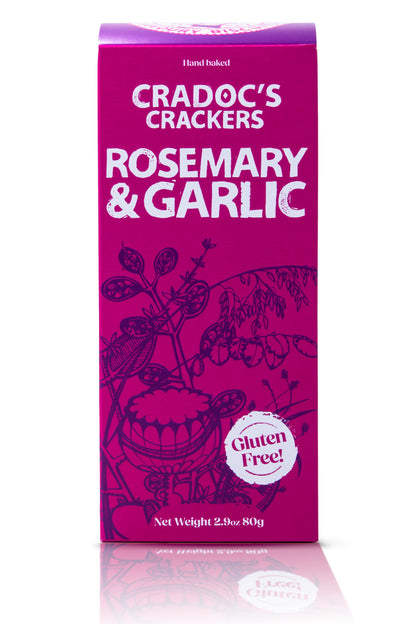 Cradoc’s Gluten-Free Rosemary and Garlic Crackers