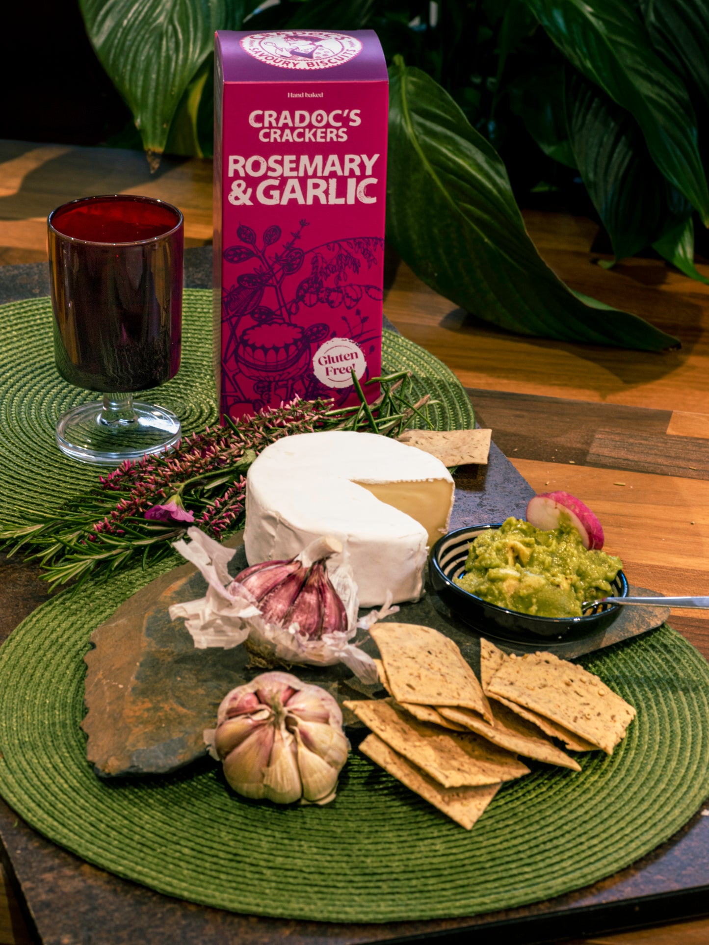 Cradoc’s Gluten-Free Rosemary and Garlic Crackers