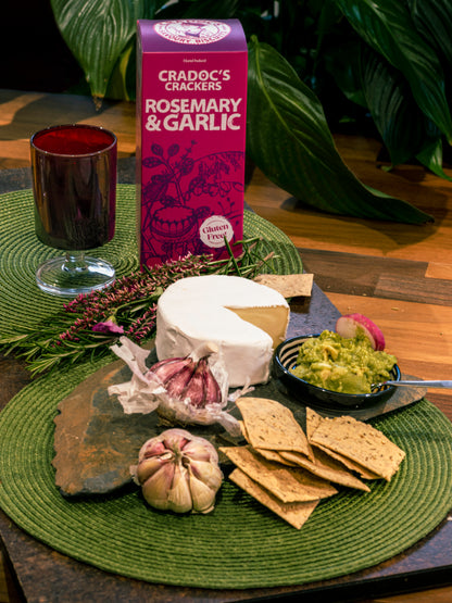 Cradoc’s Gluten-Free Rosemary and Garlic Crackers