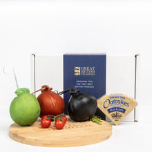 Shorrocks Lancashire Cheese Bomb Gift Box Containing Three Cheese Bombs and Oatcakes