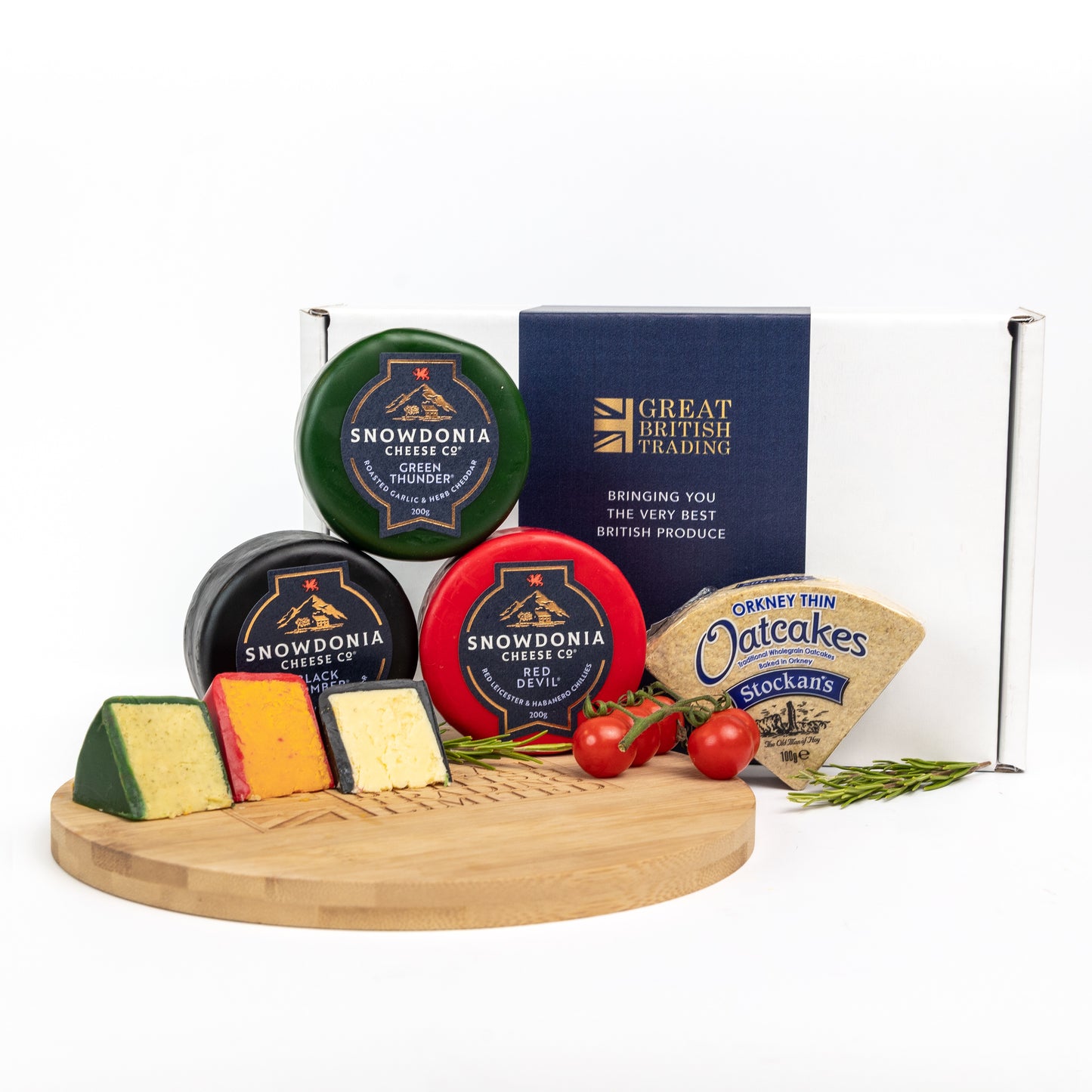 Snowdonia Cheese Classic Trio with Thin Orkney Oatcakes