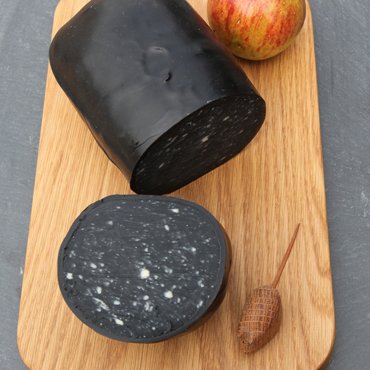 Charcoal cheddar cheese