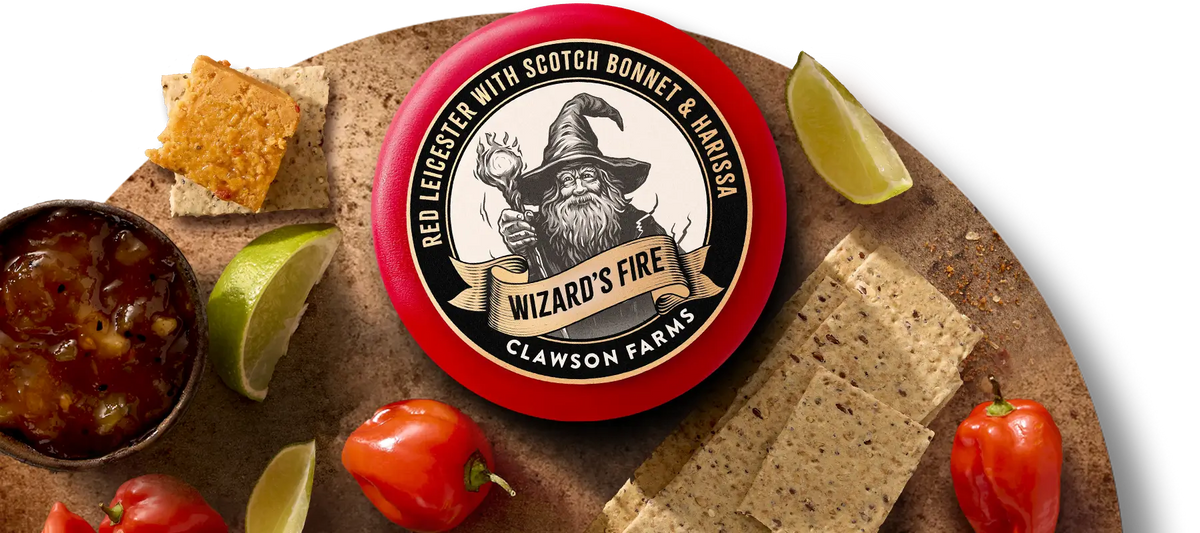 Red Leicester with Scotch Bonnet and Harissa