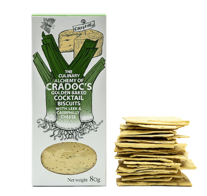 Cradoc’s Leek and Caerphilly Cheese Crackers